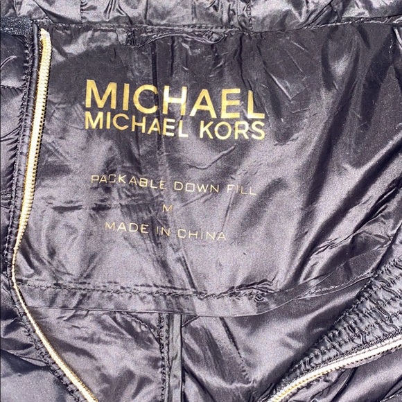 Michael Kors black winter coat size medium - Picture 2 of 3